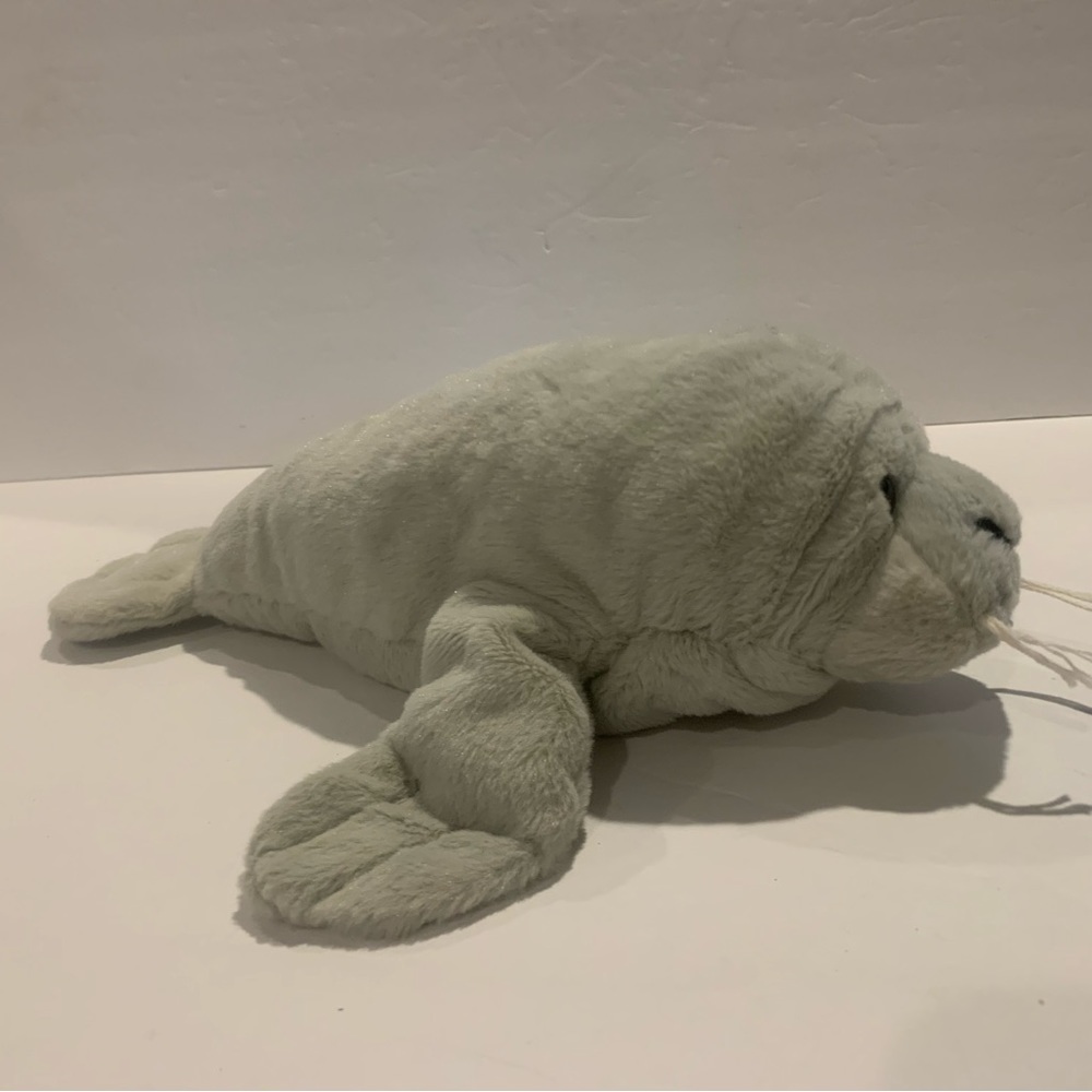 Webkinz Plush Manatee No Code Ganz 12" Sea Cow Soft Toy Stuffed Ocean Animal